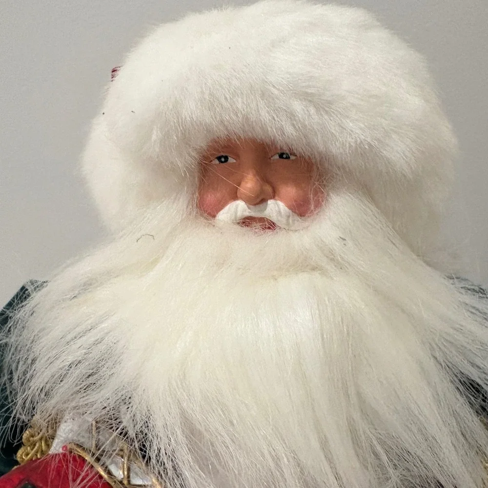 Santa Claus Christmas Tree Topper‎ or Stand Alone Decoration Old World 18